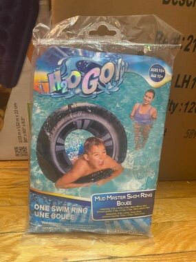 H2O Go Mud Master Swim Ring for kids- Black & Blue